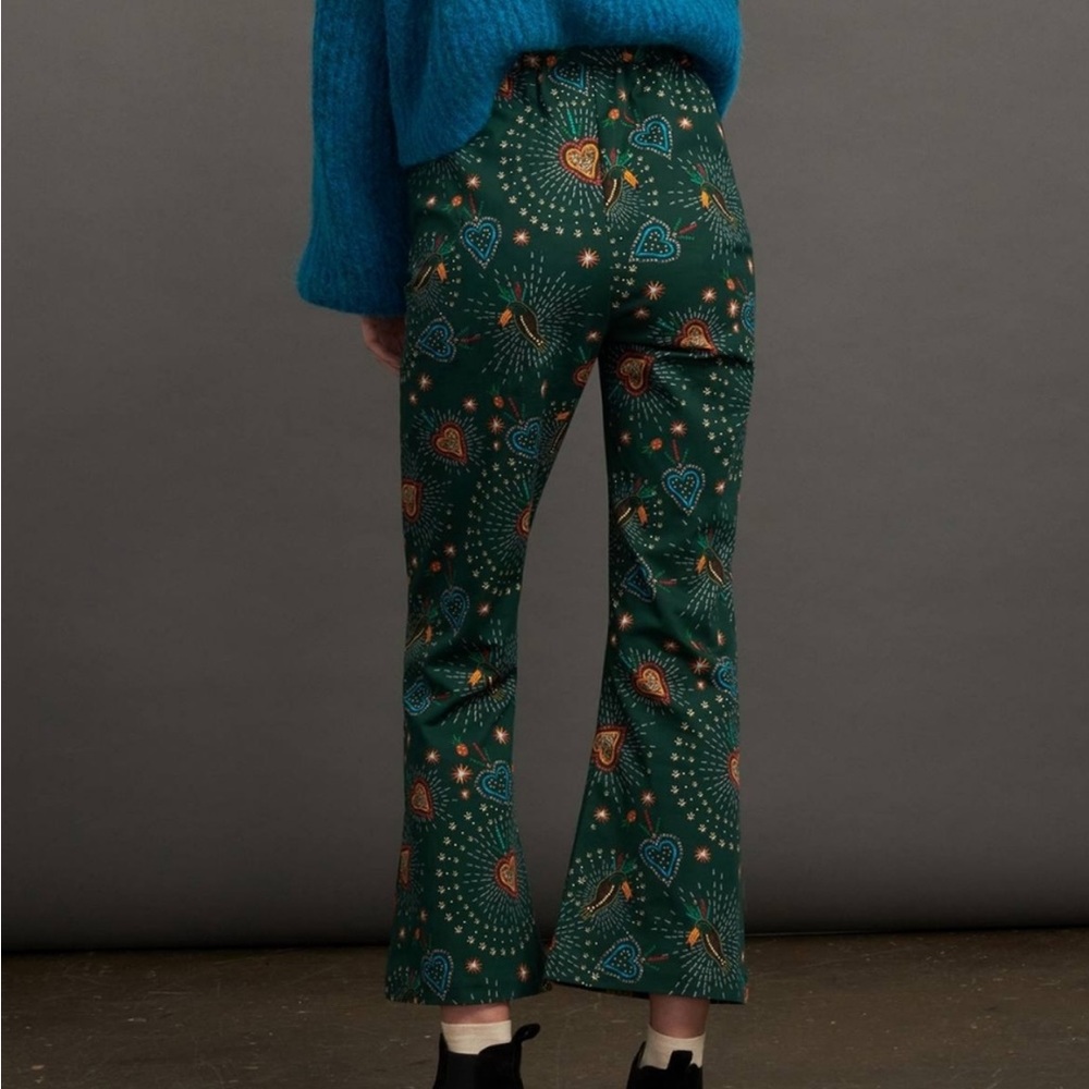 HTF Anthropologie Farm Rio Fernanda Flared Pants - Picture 3 of 10